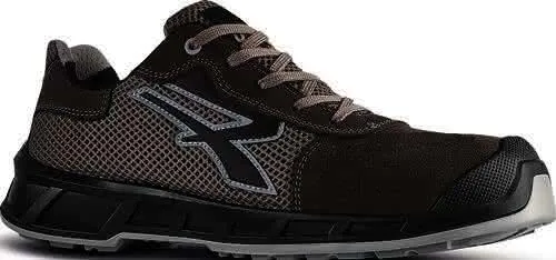 Sicherheitshalbschuh Lamar Gr.45 grau/gr au S1P SRC ESD EN20345 Mesh/Veloursleder