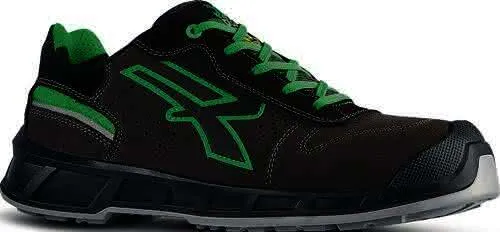 Sicherheitshalbschuh Taylor Gr.41 grau/g rün S1P SRC ESD EN20345 Leder U.POWER