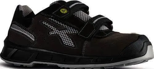 Sicherheitssandale Prince Gr.45 grau-gra u Leder m.Mesh-Einsätzen S1P SRC