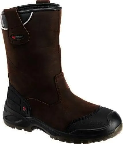 Sicherheitsschlupfstiefel Hercules Gr.41 braun S3 SRC WR EN20345 Leder BAAK