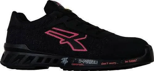 Damensicherheitsschuh MICHELLE Gr.40 sch warz/rosa S1P SRC ESD EN20345