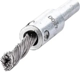 Pinselbürste D.6mm Schaft 6mm Drahtstärke 0,25mm STA 4500min-¹