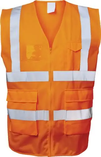 Warnweste EWALD Gr.XXL orange EN ISO 204 71 Kl.EN ISO 13688 SAFESTYLE