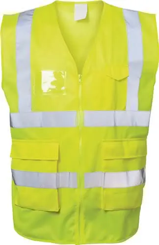 Warnweste ALBIN Gr.L gelb EN ISO 20471 K l.EN ISO 13688 SAFESTYLE