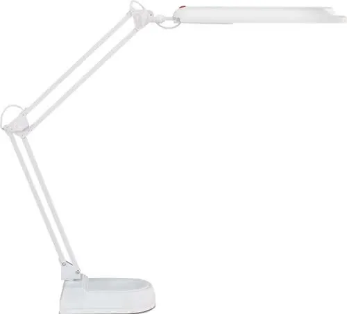 Schreibtischlampe Metall/Ku.weiß H.max.450mm m.Standfuß m.LED