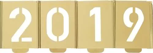 Signierschablonensatz 327 Zahlen 0-9 Schrift-H.150mm Spezialblech KUKKO