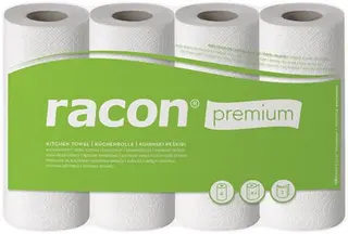 Küchenrolle racon Premium K-2 B220xL250c a.mm weiß 2-lagig,perforiert 4 Rl./PAK