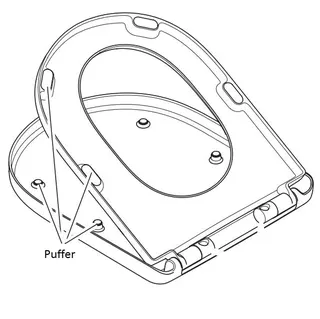 Villeroy & Boch Puffer für WC-Sitz (Architectura)