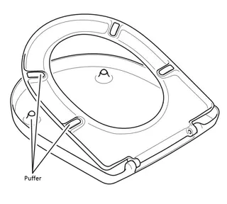 Villeroy & Boch Puffer für WC-Sitz (Architectura, Subway, Subway 2.0)
