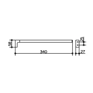 Keuco Moll Handtuchhalter 1-teilig feststehend, chrom – Bild 2