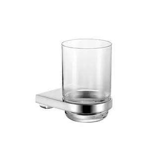 Keuco Moll Glashalter, komplett mit Echtkristallglas lose, chrom