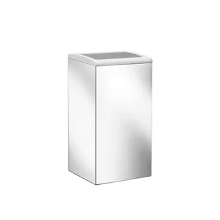 Keuco Moll Abfallbehälter für Wandmontage ca. 25 l, chrom-finish (Edelstahl poliert)/weiß
