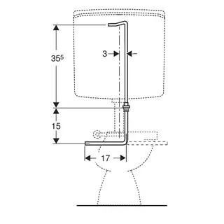 Geberit AP140 Wasseranschlussset unten – Bild 2