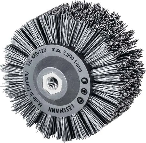 Rundbürste D.140mm M14 SiC Schleifborsten K.80 60mm 2500min-¹