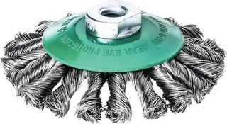 Kegelbürste D.115mm M14 Drahtstärke 0,5mm VA-Stahldraht 12mm 15000min-¹