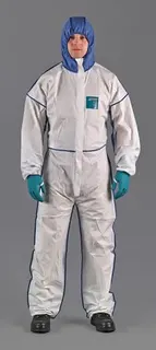 Schutzoverall AlphaTec® 1800 Comfort Gr. M weiß/blau PSA III ANSELL