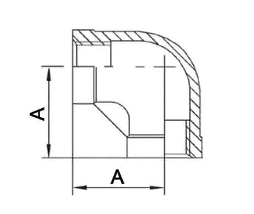 Gewindefitting 90Grad IG NPS 1/2 Zoll