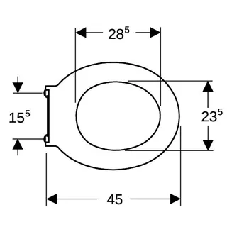 Geberit Renova Comfort WC-Ring, barrierefrei antibakteriell Befestigung von ob., weiß – Bild 5