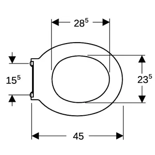 Geberit Renova Comfort WC-Sitzring barrierefrei, antibakteriell, weiß – Bild 5
