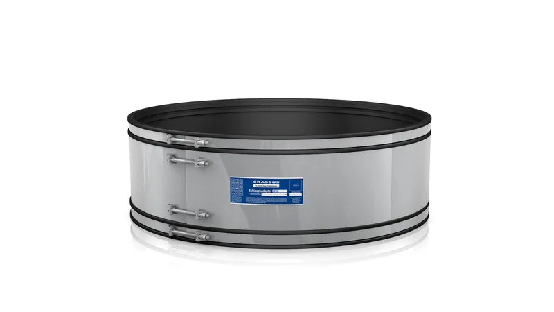 CR Schlauchadapt. Typ 2B CSC 6xx Sonder. (601-699mm), bis 1,5 bar, EPDM / V2A