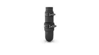CR Flexibl. Siphon 32 od. 38mm Anschluss Farbe: Grau – Bild 3