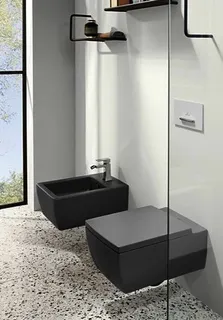 Villeroy & Boch WC-Sitz Memento 2.0 378x452x43mm re-eckig SoftClosing QR Graphite – Bild 4