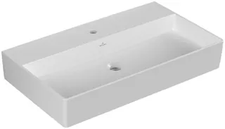 Villeroy & Boch Waschbecken Memento 2.0 800x470mm re-eckig 1HL. o. ÜL. Stone White cplus – Bild 2