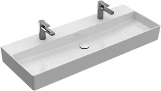 Villeroy & Boch Waschtisch Memento 2.0 1200x470mm re-eckig 2HL. o. ÜL Unterseite geschl Graphite c+