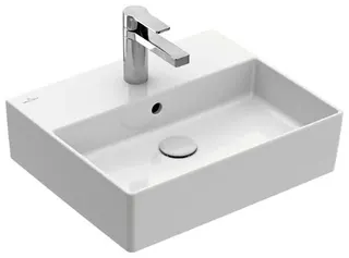 Villeroy & Boch Waschbecken Memento 2.0 500x420mm Rechteck 1HL. mit Überlauf Weiß Alpin