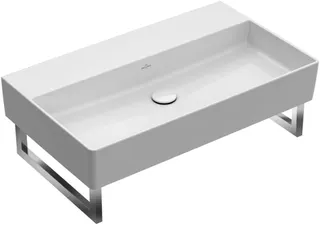 Villeroy & Boch Waschbecken Memento 2.0 800x470mm Rechteck o. ÜL. Weiß Alpin CeramicPlus