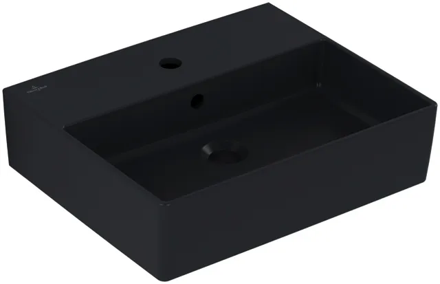 Villeroy & Boch Waschbecken Memento 2.0 500x420mm re-eckig 1HL. m. ÜL. Graphite cplus