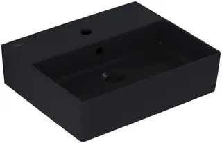 Villeroy & Boch Waschbecken Memento 2.0 500x420mm re-eckig 1HL. m. ÜL. Graphite cplus