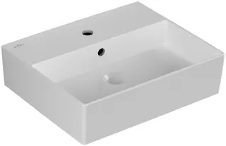 Villeroy & Boch Waschbecken Memento 2.0 500x420mm re-eckig 1HL. m. ÜL. Stone White cplus – Bild 3