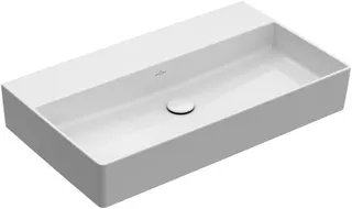 Villeroy & Boch Waschtisch Memento 2.0 800x470mm re-eckig o. ÜL. Unterseite geschliffen Weiß Alpin