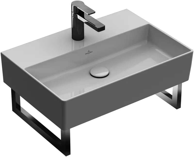 Villeroy & Boch Waschbecken Memento 2.0 500x420mm re-eckig 1HL. o. ÜL. Stone White cplus