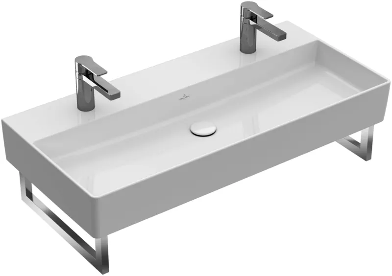 Villeroy & Boch Waschbecken Memento 2.0 1000x470mm re-eckig 2HL. m. ÜL. Graphite cplus