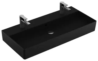 Villeroy & Boch Waschbecken Memento 2.0 1000x470mm re-eckig 2HL. m. ÜL. Graphite cplus – Bild 2