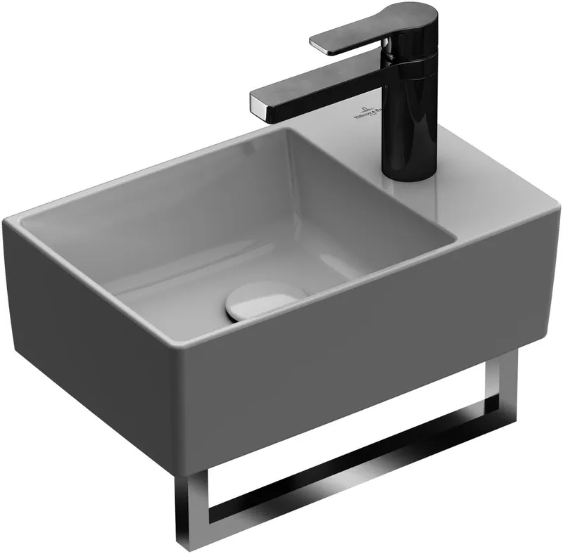 Villeroy & Boch Handwaschbecken Memento 2.0 400x260mm re-eckig 1HL. o. ÜL. Weiß Alpin cplus