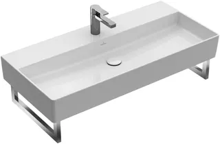 Villeroy & Boch Waschbecken Memento 2.0 1000x470mm Rechteck 1HL. mit Überlauf Weiß Alpin