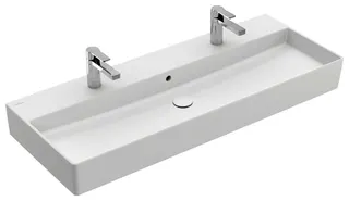 Villeroy & Boch Waschtisch Memento 2.0 1200x470mm re-eckig 2HL. m ÜL Unterseite geschl StoneWhitec+
