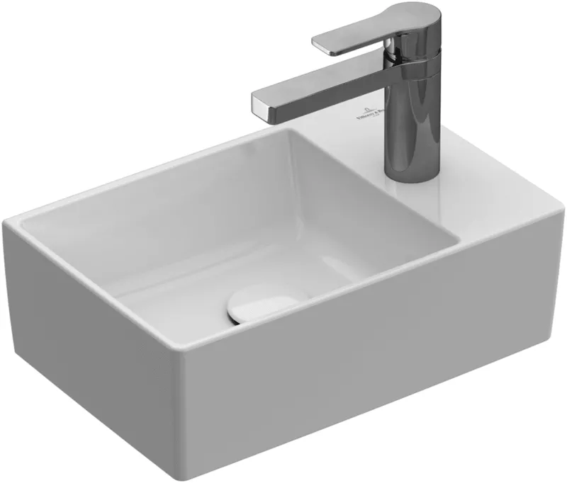 Villeroy & Boch HWB Memento 2.0 400x260mm re-eckig 1HL. o. ÜL Unterseite geschl we Alpin c+