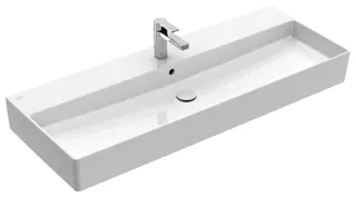 Villeroy & Boch Waschtisch Memento 2.0 1200x470mm re-eckig 1HL. m. ÜL. Unterseite geschl. we Alpin – Bild 2