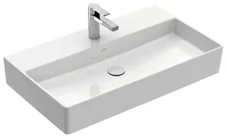 Villeroy & Boch Waschtisch Memento 2.0 800x470mm re-eckig 1HL. o. ÜL. Unterseite geschl. we Alpin – Bild 2