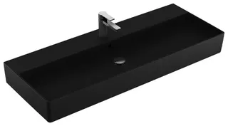 Villeroy & Boch Waschtisch Memento 2.0 1200x470mm re-eckig 1HL. m. ÜL Unterseite geschl Graphite c+ – Bild 2