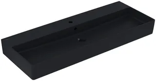 Villeroy & Boch Waschtisch Memento 2.0 1200x470mm re-eckig 1HL. m. ÜL Unterseite geschl Graphite c+ – Bild 3