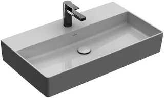 Villeroy & Boch Waschtisch Memento 2.0 800x470mm re-eckig 1HL. o. ÜL Unterseite geschl Graphite c+