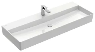 Villeroy & Boch Waschbecken Memento 2.0 1200x470mm Rechteck 1HL. ohne Überlauf Weiß Alpin – Bild 2