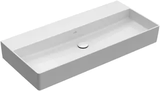 Villeroy & Boch Waschtisch Memento 2.0 1000x470mm re-eckig o. ÜL. Unterseite geschliffen Weiß Alpin