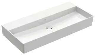 Villeroy & Boch Waschtisch Memento 2.0 1000x470mm re-eckig o. ÜL. Unterseite geschliffen Weiß Alpin – Bild 2