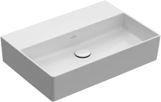 Villeroy & Boch Waschtisch Memento 2.0 600x420mm re-eckig o. ÜL. Unterseite geschl. we Alpin cplus